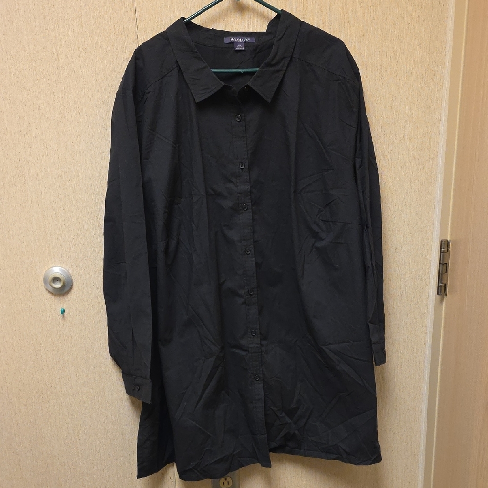Roaman's Button Down Black Shirt - image 1